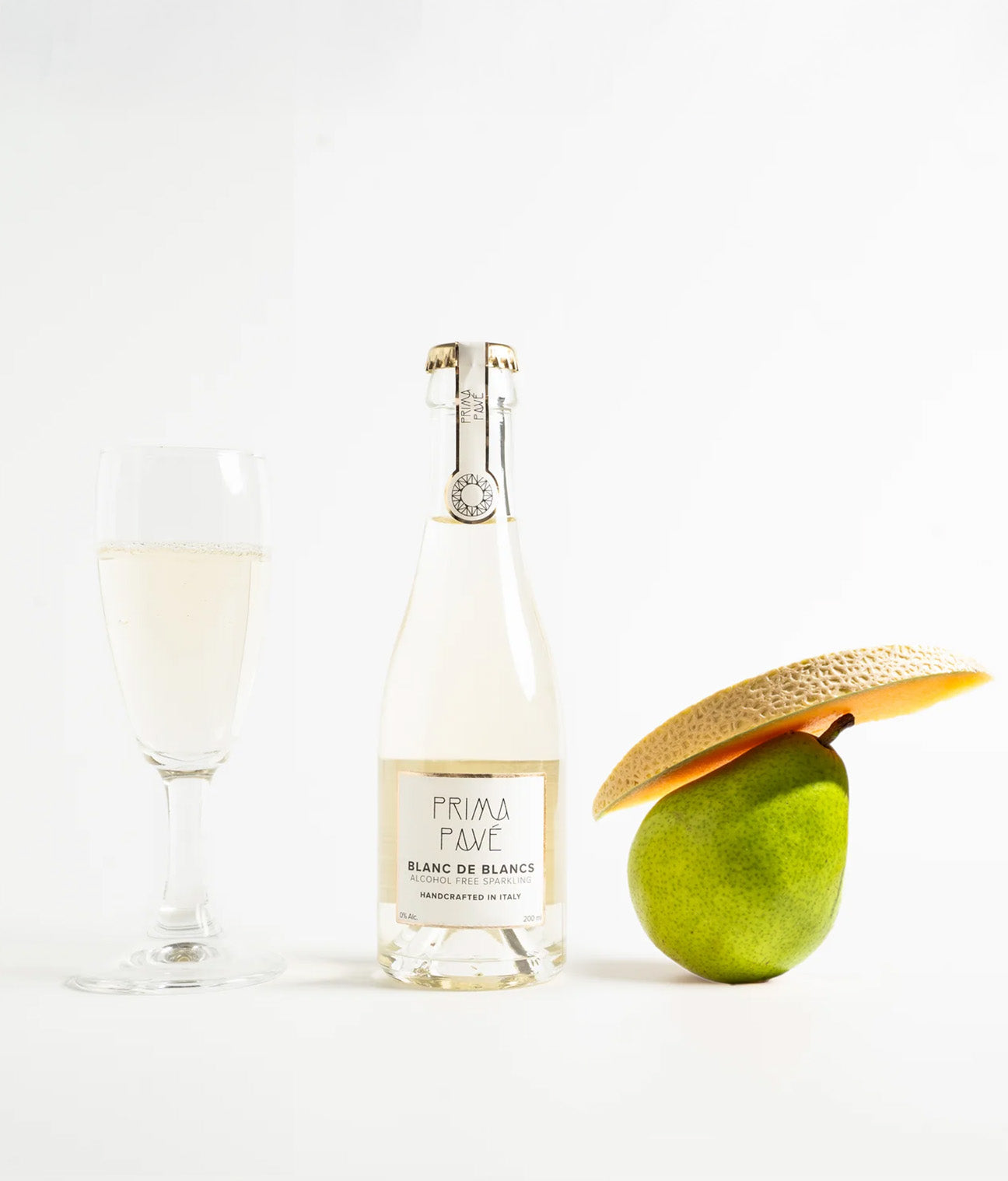 Prima Pave Blanc de Blancs mini bottle with pear and melon